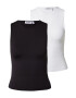 WEEKDAY Top negru / alb - Pled.ro