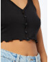 WEEKDAY Top 'Viola' negru - Pled.ro