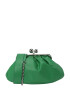 Weekend Max Mara Clutch 'Cubico' verde iarbă - Pled.ro