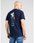 Wemoto Tricou bleumarin / alb - Pled.ro