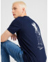 Wemoto Tricou bleumarin / alb - Pled.ro