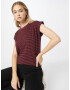 Wemoto Tricou 'Erin' roșu burgundy / negru - Pled.ro