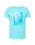 WESTMARK LONDON Tricou 'Roam' azur / albastru aqua / negru / alb - Pled.ro