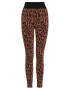 Wolford Leggings maro caramel / negru - Pled.ro