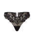 Women' Secret Tanga negru / transparent - Pled.ro