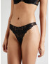 Women' Secret Tanga negru / transparent - Pled.ro