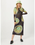 WOOD WOOD Rochie galben / verde deschis / negru - Pled.ro