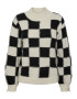 Y.A.S Pulover 'CHESS' negru / alb - Pled.ro