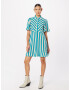 Y.A.S Rochie tip bluză 'Savanna' cyan / alb - Pled.ro