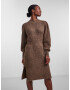 Y.A.S Rochie tricotat 'Salum' maro - Pled.ro