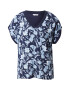 ZABAIONE Tricou 'Sari' bleumarin / albastru deschis / alb - Pled.ro