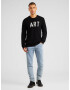 Zadig & Voltaire Pulover 'KENNEDY WE ART' negru / alb - Pled.ro