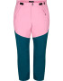 Zizzi Pantaloni outdoor verde petrol / roz - Pled.ro