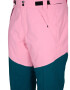 Zizzi Pantaloni outdoor verde petrol / roz - Pled.ro