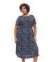 Zizzi Rochie albastru fumuriu / negru - Pled.ro