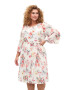 Zizzi Rochie 'Cathrine' roz / alb - Pled.ro