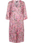 Zizzi Rochie 'Katty' gri deschis / corai / fucsia / roz deschis / negru - Pled.ro