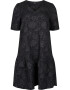 Zizzi Rochie 'Liza' gri metalic / negru - Pled.ro