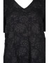 Zizzi Rochie 'Liza' gri metalic / negru - Pled.ro