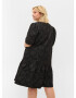 Zizzi Rochie 'Liza' gri metalic / negru - Pled.ro