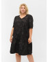 Zizzi Rochie 'Liza' gri metalic / negru - Pled.ro