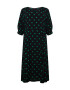 Zizzi Rochie 'MIRINA' verde smarald / negru - Pled.ro