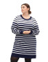 Zizzi Rochie tricotat 'CARRIE' bleumarin / alb - Pled.ro