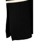 Zizzi Rochie tricotat 'MZOE' negru / alb - Pled.ro