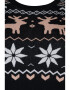 Zizzi Rochie tricotat 'Raindeer' bej / negru / alb - Pled.ro