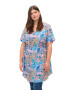 Zizzi Rochie 'XBLOOM' crem / albastru / maro / roz - Pled.ro