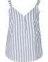 Zizzi Top 'Meliza' albastru amestec / alb - Pled.ro