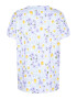 Zizzi Tricou 'ALMA' albastru aqua / galben / mov liliachiu / alb - Pled.ro