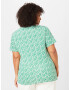 Zizzi Tricou 'CLEO' verde / alb murdar - Pled.ro