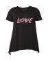 Zizzi Tricou 'DANNA' roz deschis / negru / alb - Pled.ro