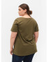 Zizzi Tricou 'DANNA' verde / alb - Pled.ro