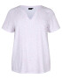 Zizzi Tricou 'EDORIT' roz / alb - Pled.ro