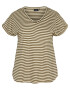 Zizzi Tricou 'FARAH' crem / oliv - Pled.ro