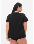 Zizzi Tricou 'MCATHRINGE' roz / negru - Pled.ro