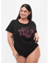 Zizzi Tricou 'MCATHRINGE' roz / negru - Pled.ro