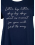 Zizzi Tricou 'Vera' bleumarin / alb - Pled.ro