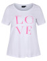 Zizzi Tricou 'VVERA' roz / alb - Pled.ro