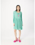 Zwillingsherz Rochie 'Melody' verde jad / alb - Pled.ro