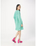 Zwillingsherz Rochie 'Melody' verde jad / alb - Pled.ro