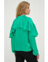 2NDDAY bluza femei culoarea verde neted - Pled.ro