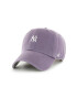 47brand sapca Mlb New York Yankees culoarea violet cu imprimeu - Pled.ro