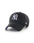 47brand sapca New York Yankees culoarea negru cu imprimeu - Pled.ro