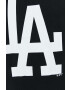 47brand tricou din bumbac Mlb Los Angeles Dodgers culoarea negru cu imprimeu - Pled.ro