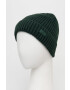 4F caciula culoarea verde din tricot gros - Pled.ro