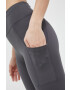 4F leggins de alergare culoarea gri neted - Pled.ro