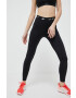 4F leggins de antrenament culoarea negru neted - Pled.ro